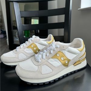 Saucony Originals Shadow Original Shoes Beige Gold Women